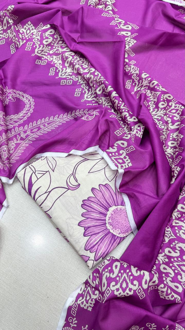 3 Piece Supima Lawn - #35425