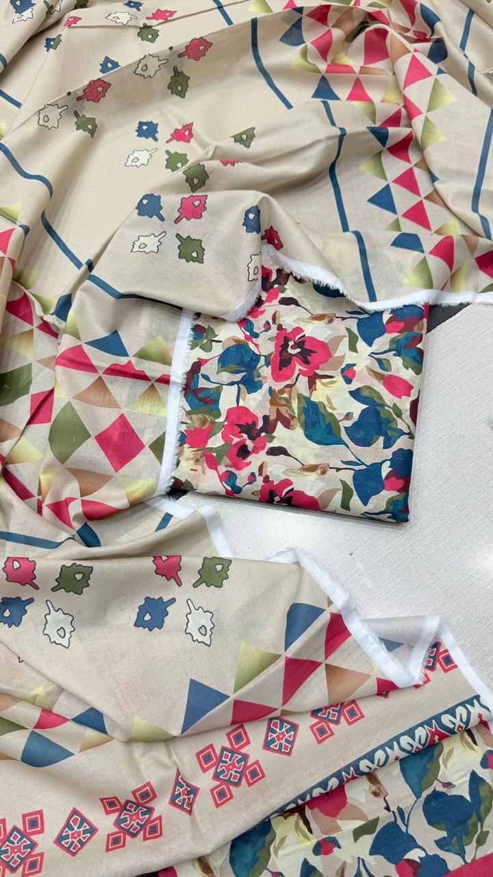 3 Piece Supima Lawn - #31035