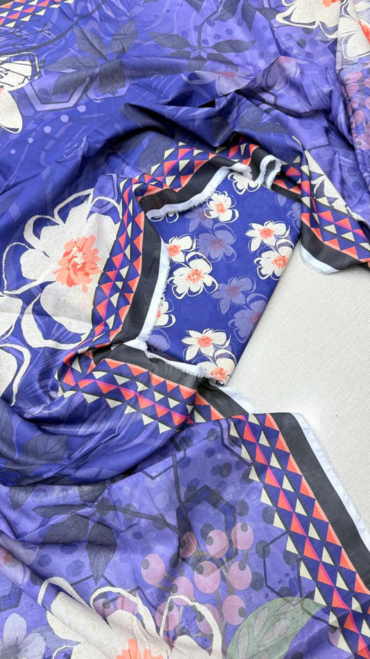 3 Piece Supima Lawn - #35555