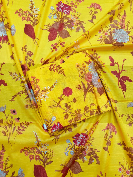 2Pc Lawn Allover BanaDoria Unstitched Suit #34975