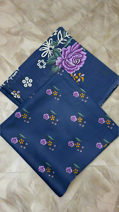 2Pc Sapphire Lawn Unstitched Suit