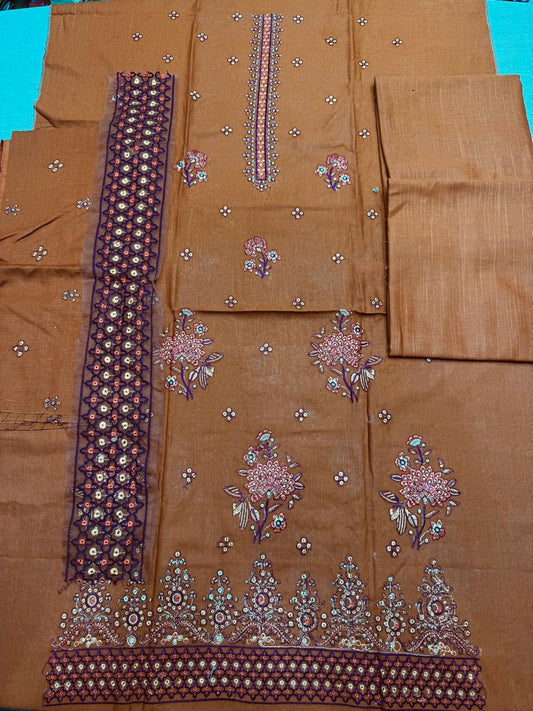 2Pc Stylo Embroidered Unstitched Suit