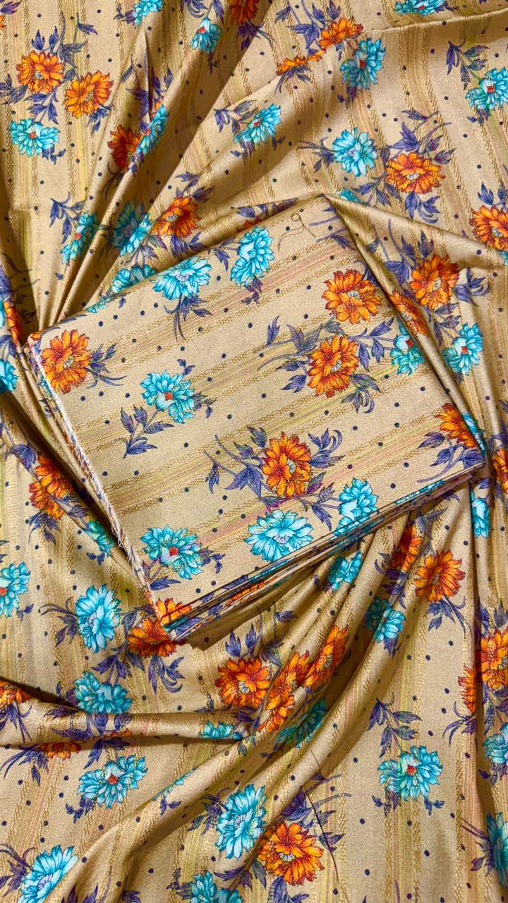 2Pcs Tar Kashi Dhanak Allover Unstitched Suit