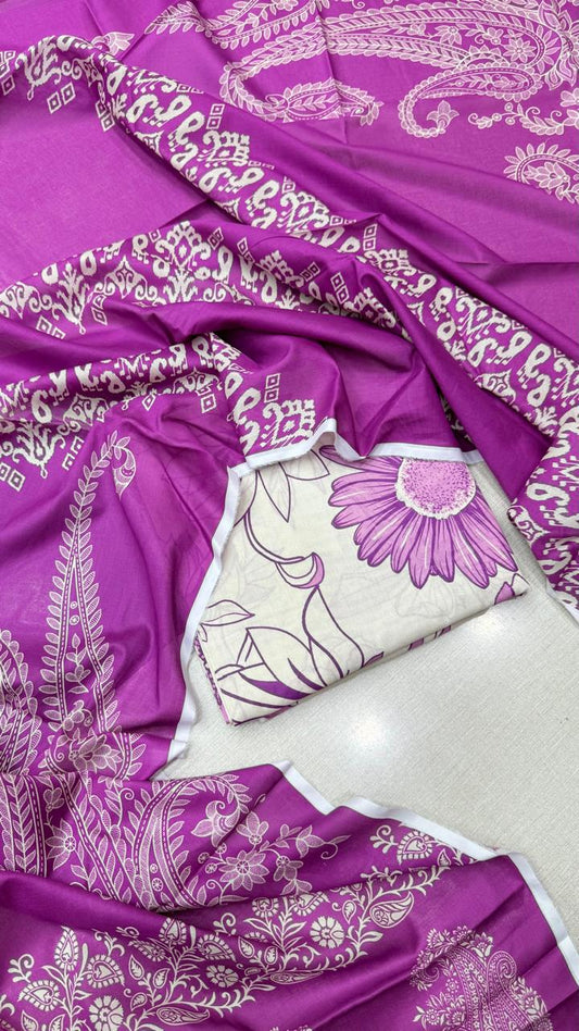 3 Piece Supima Lawn - #35425