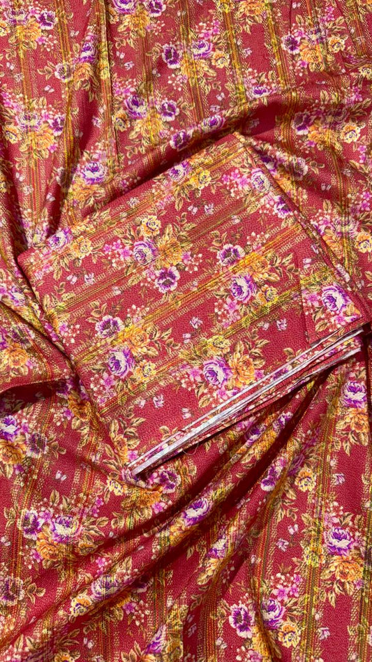 2Pcs Tar Kashi Dhanak Allover Unstitched Suit