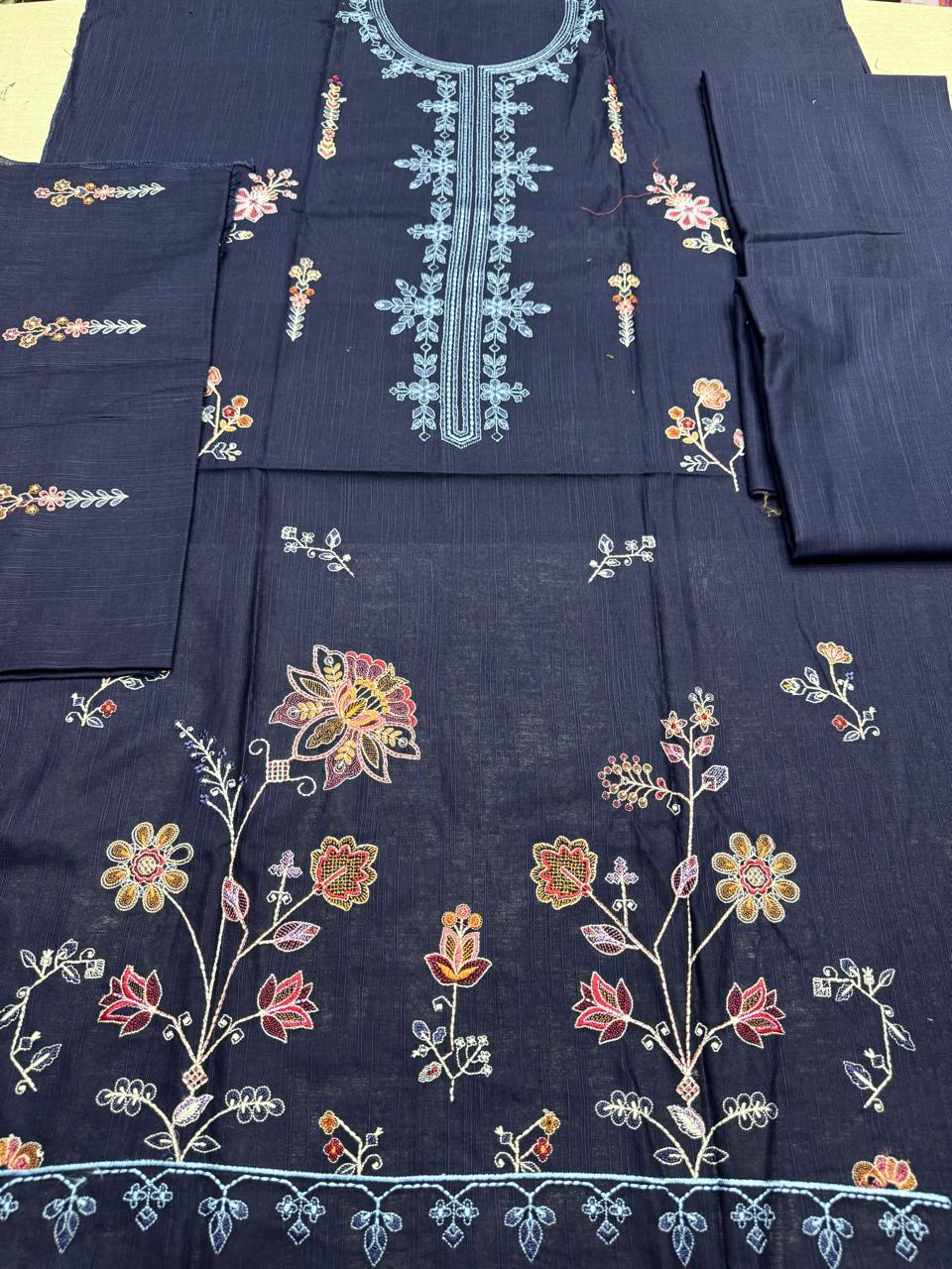 2Pc Stylo Embroidered Unstitched Suit